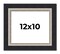 Photo Size Embellished Black Picture Frame - UV Acrylic, Foam Board Backing, Hanging Hardware